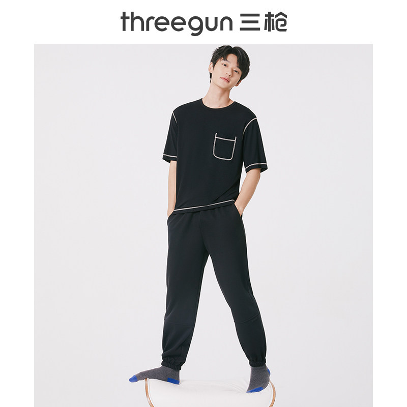 三枪家居裤男2021秋冬新品粒睡裤/家居裤