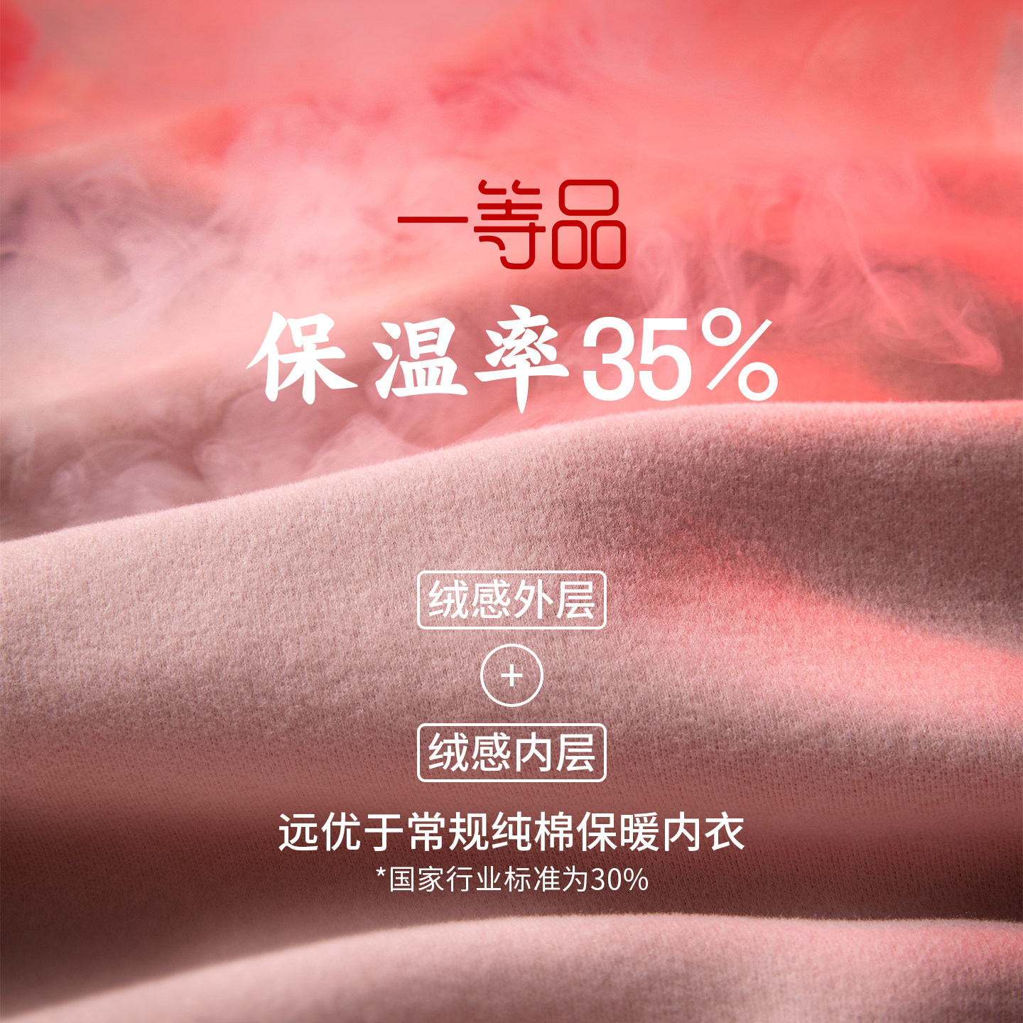 三枪朵绒棉保暖内衣男纯棉抗菌抗静电防螨保温秋衣秋裤女双面拉绒