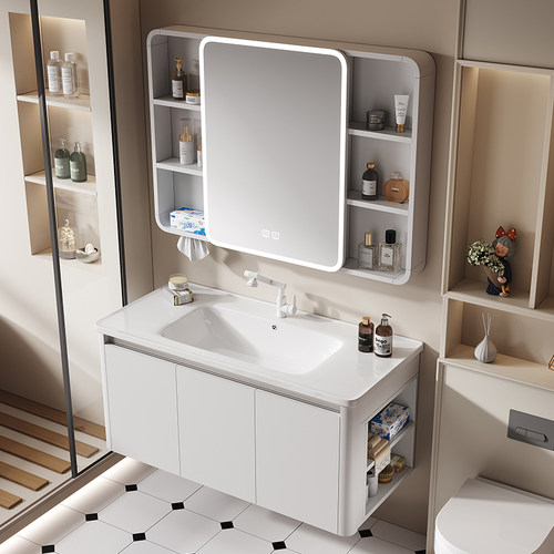 蜂窝铝圆弧浴室柜组合