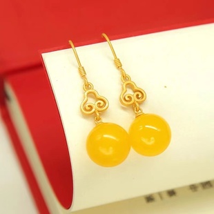 气质优雅民族风祥云耳钩百搭耳饰耳环民族风汉服戏曲旗袍耳饰女款