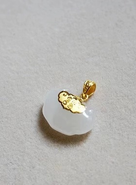 如意锁中国民族风高级吊坠平安如意锁锁骨气质复古吊坠项链女士款