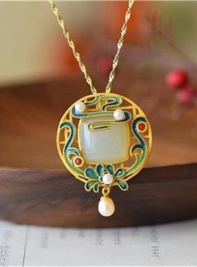 个性文艺珐琅彩绘中式民族风吊坠