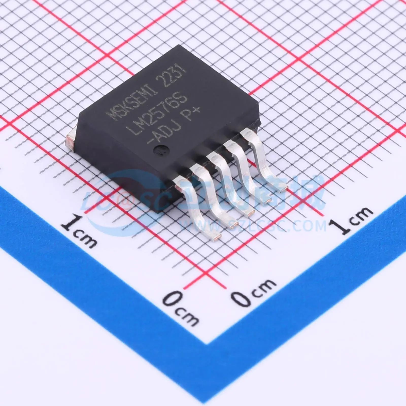 LM2576S-ADJ-MS TO-263-5L DC-DC电源芯片