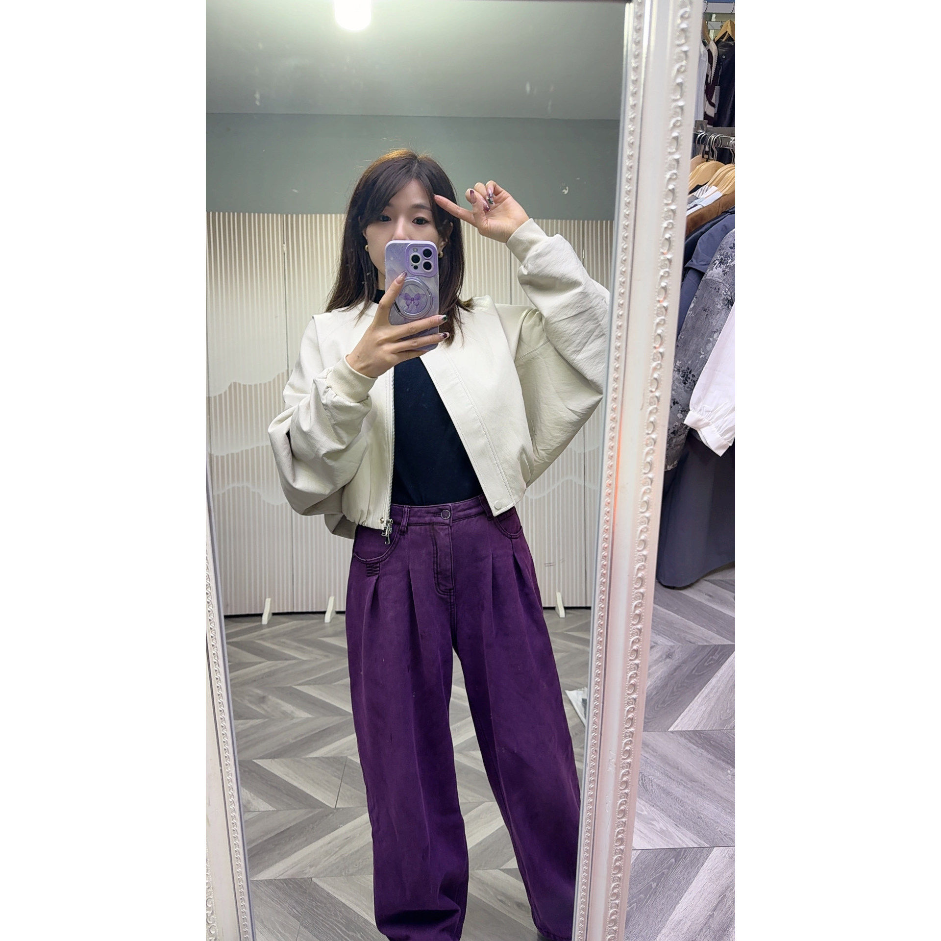 可路莎正品251086 蝙蝠袖短外套女秋季时尚修身拉链开衫百搭皮衣,女装/女士精品,短外套,淘宝优惠券,粉丝福利购,淘宝优惠卷