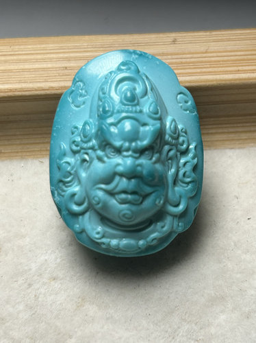 绿松石，黄财神牌子，