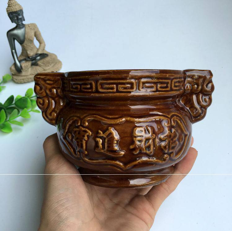 包邮香炉古铜陶瓷合金防铜香炉香炉供佛拜神观音财神香炉送香灰|msdalam kategori Aksesori rumah, vaporizer - dari Buy2taobao.com untuk memberikan perkhidmatan ejen Taobao profesional membeli