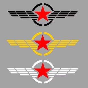 五角星引擎机盖二战车头改装贴纸汽车贴纸挡风玻璃国旗个性装饰贴