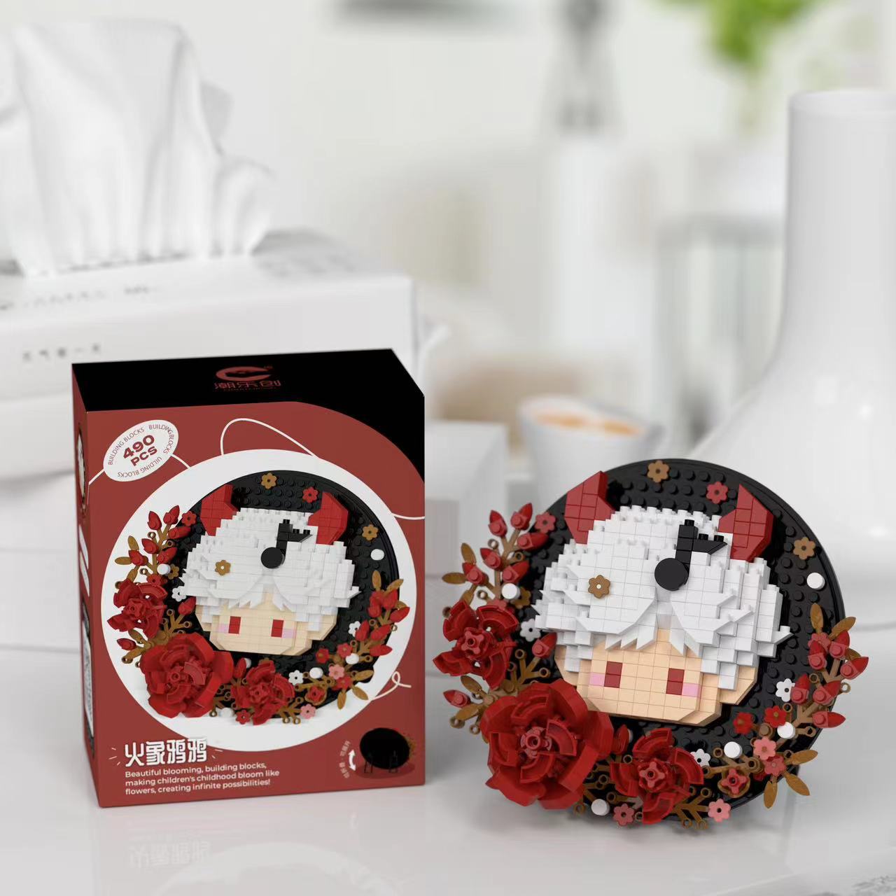 吧唧托周边HOPE风象积木拼装玩具