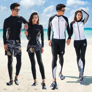 德国防晒速干潜水服男两件式 衣浮潜水母衣情侣保暖游泳衣女冲浪服