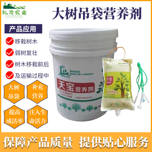 润德天宝吊针大树移植促成活生根液果树营养液大树复活吊针营养液