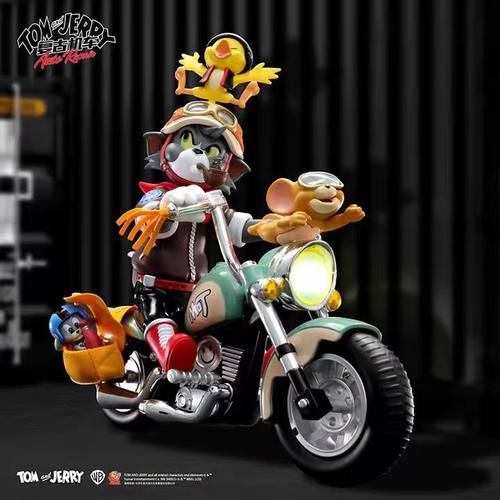 52TOYS猫和老鼠复古机车手办潮玩玩具公仔车载摆件礼物男朋友礼物