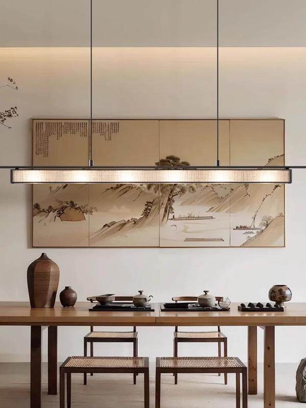 新中式长条形餐厅吊灯中国风简约现代茶室吧台收银台设计师吊线灯,家装灯饰光源,餐厅吊灯,淘宝优惠券,粉丝福利购,淘宝优惠卷