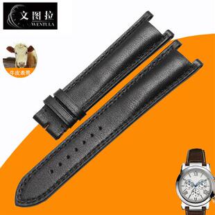 文图拉真皮表带代用GC/Guess22mmH20mm配件盖尔斯凹口手表带男