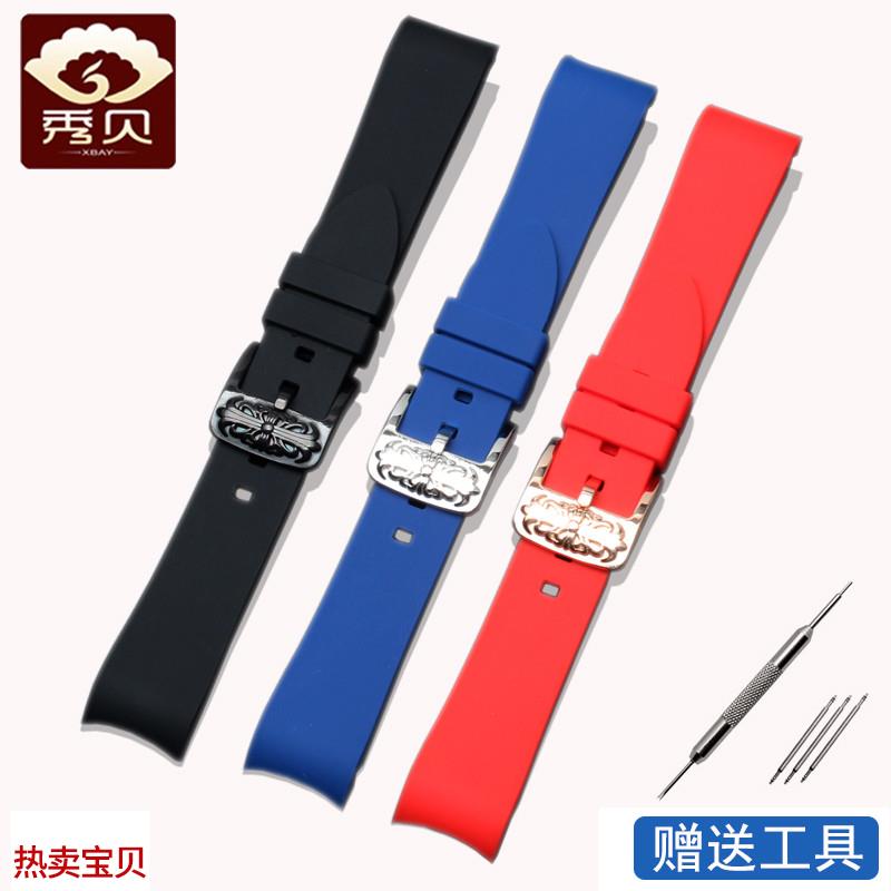 适配原厂硅胶表带劳力士黑蓝水鬼王蓝游艇迪通拿格林尼治GMT表带2