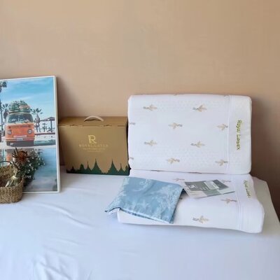 泰国皇家Royal Latex乳胶枕头成人高低平滑枕护颈枕进口天然乳胶