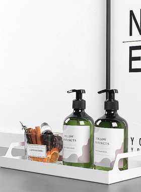 简约现代卫生间组合卫浴套装洗手台分装瓶样板房间软装饰品摆件