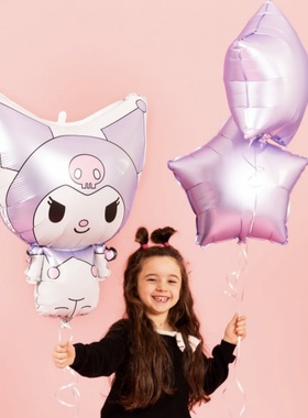 意大利进口Grabo三丽鸥库洛米铝箔膜气球 卡通儿童生日派对正版