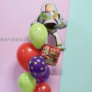 美国进口Anagram玩具总动员伍迪巴斯光年铝箔膜气球胡迪Toy Story