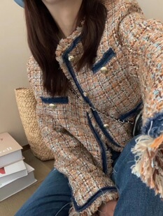 高级感短款 唇蔻C.KOU 名媛法式 2024新款 外套上衣 小香风外套女春装