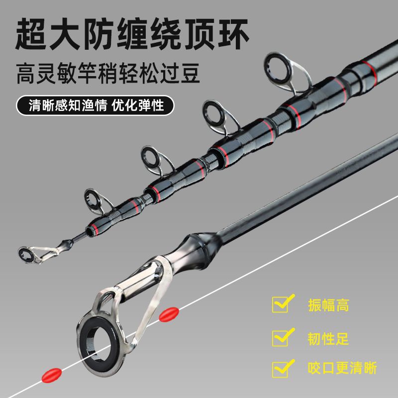 新款碳素长节远投竿海竿