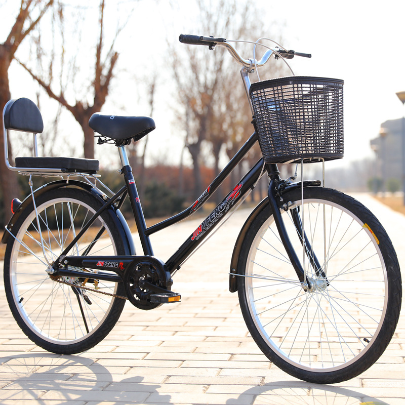 24寸26寸男女式母子成人通勤单学生车轻便淑女工人自行车轻便通勤