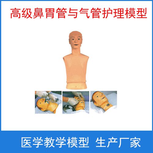 高级鼻胃管与气管护理模C型口鼻管插管训练模型