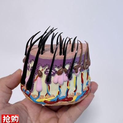 头发生长过程模型头n皮放大解剖皮下结构人体皮肤毛发病理脱发整