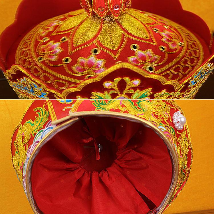 特价寺院用品师父毗卢帽可调节可清洗刺绣僧帽焰口毗卢帽龙凤五佛
