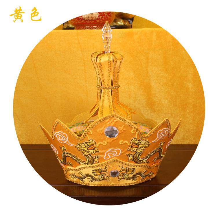 新款法师毗卢帽 唐僧帽子莲花 龙凤毗罗帽佛帽五佛冠