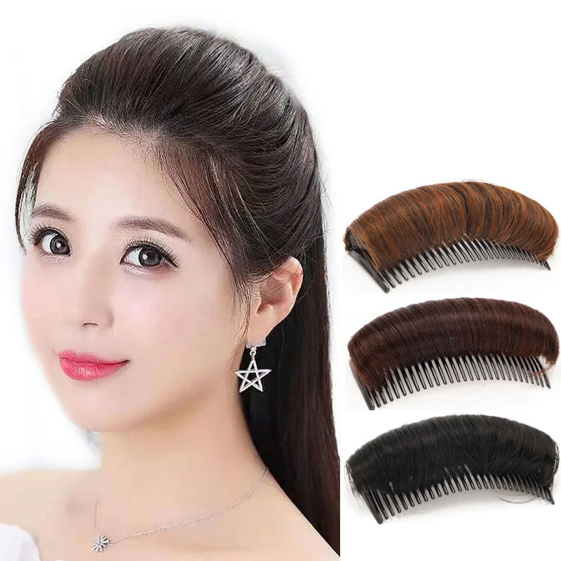 片女头顶蓬松发根仿真自然