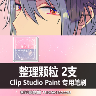 STUDIO PAINT 2支 CSP笔刷 CLIP 整理颗粒 311