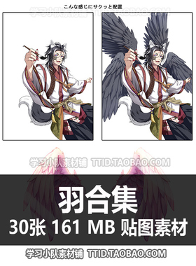 E5 54 贴图素材 羽合集 CSP素材 优动漫素材 CLIP STUDIO PAINT