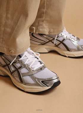 亚瑟士Asics Gel-1130 低帮耐磨 复古运动休闲跑步鞋1201A256-113