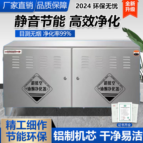 低空油烟净化器商用饭店专用餐饮厨房烧烤小型不锈钢静音环保无烟