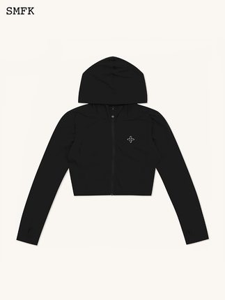 SMFK拥抱皮肤防晒系列帽衫短裤百褶裙长裤黑/肤色【套装合集】