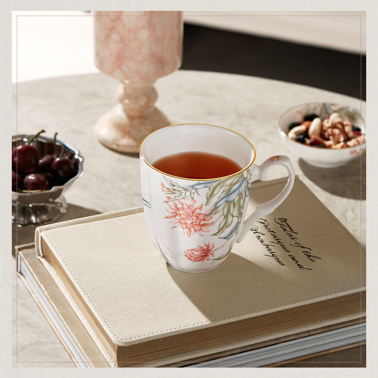 玛戈隆特芳华骨瓷奶杯马克杯套装茶杯杯子高级感送礼礼盒装下午茶,餐饮具,马克杯,淘宝优惠券,粉丝福利购,淘宝优惠卷