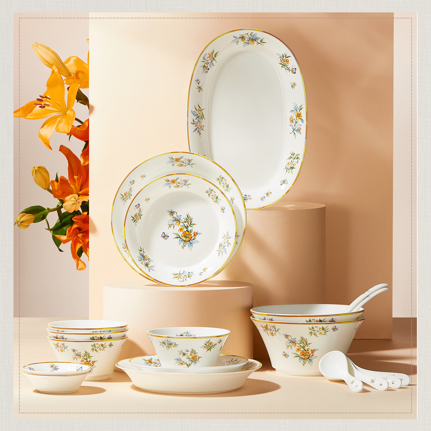 玛戈隆特中式家用餐具套装