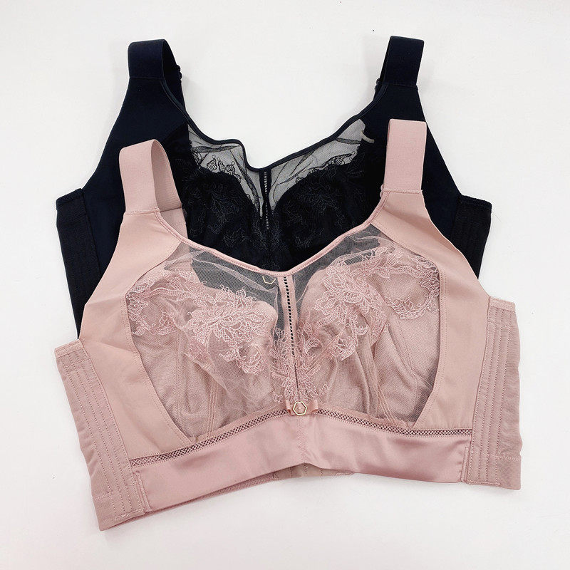 专柜正品大胸显小全罩杯文胸薄款大码内衣超薄收副乳