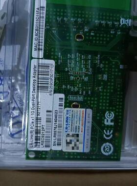 适用联瑞服务器网卡 LREC9212PT，库存未拆封1盒议价