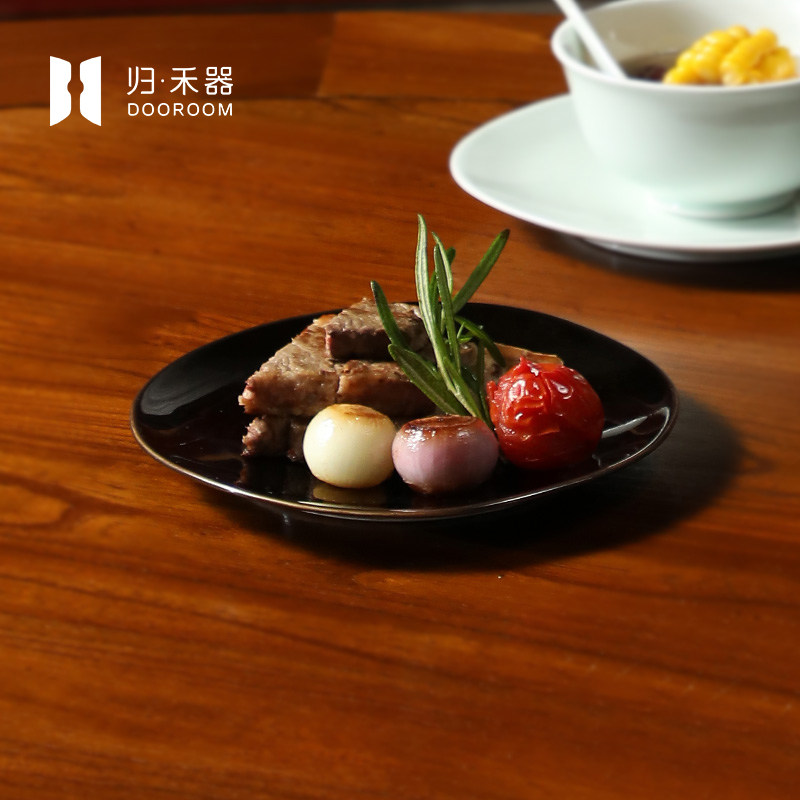 歸禾器 陶瓷骨碟景德鎮手工盤子簡約純色淺盤家用菜碟菜盤酒店用在類目 餐飲具, 餐具, 碟中 - 來自Buy2taobao.com提供專業的淘寶代購服務