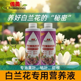 传美白兰花专用肥料玉兰花黄角兰白玉兰家用养花肥开花盆栽营养液