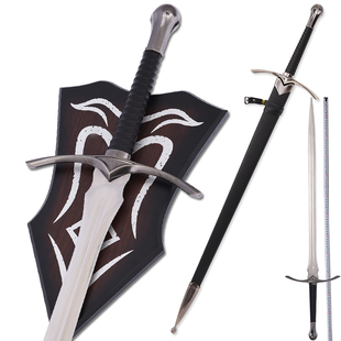 魔戒指环王剑甘道夫敌击剑阿拉贡纳西尔圣剑影视周边模型未开刃