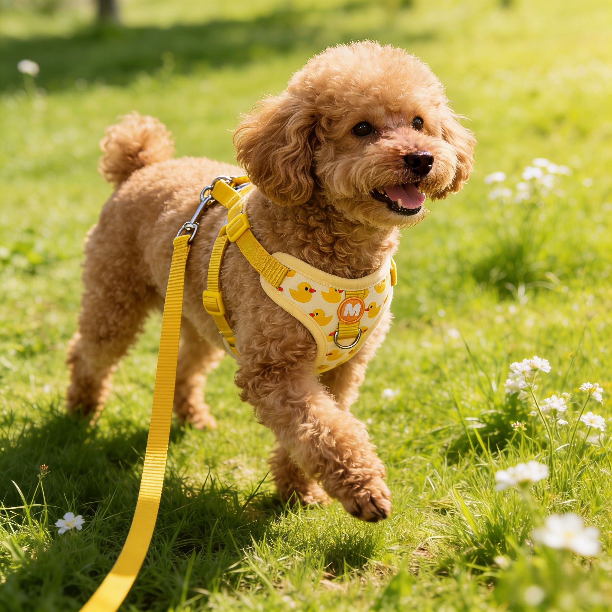 【狗狗专用牵引绳】可调节不勒脖