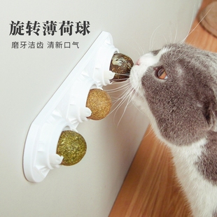 薄猫荷球猫玩具自嗨解闷幼猫猫咪用品大全猫草球磨牙棒神器逗猫棒