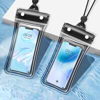 A waterproof phone case with touch screen, specially designed for swimming and taking photos, and a transparent waterproof phone case for snorkeling and rafting at the seaside thumbnail 5