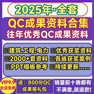 QC成果案例汇编优秀精选PPT模板获奖资料培训获奖范文质量管理QC
