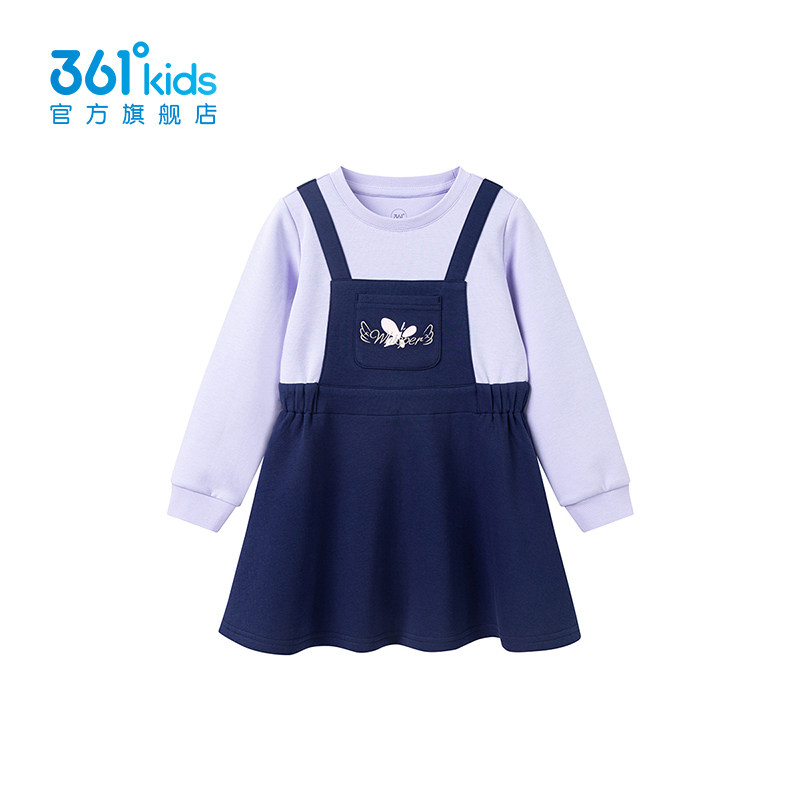 【商场同款】361&deg;童装女童针织连衣裙2026年春季新款小童裙子