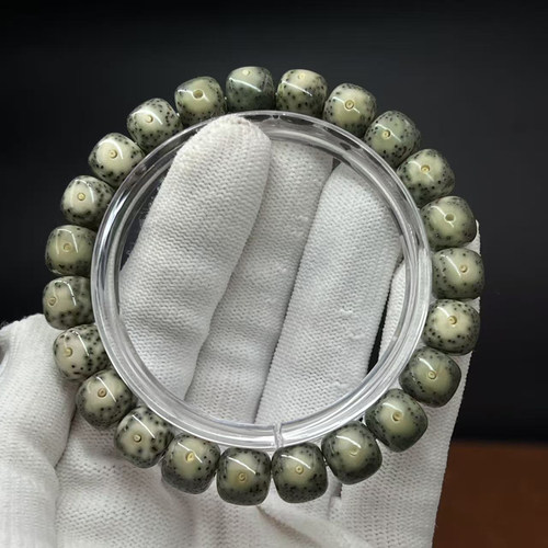 原生态9*10猫眼石玉星月手串