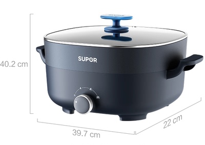 苏泊尔电火锅鸳鸯锅6L多功能电热锅电煮锅不粘涮锅 H3030FK833Y