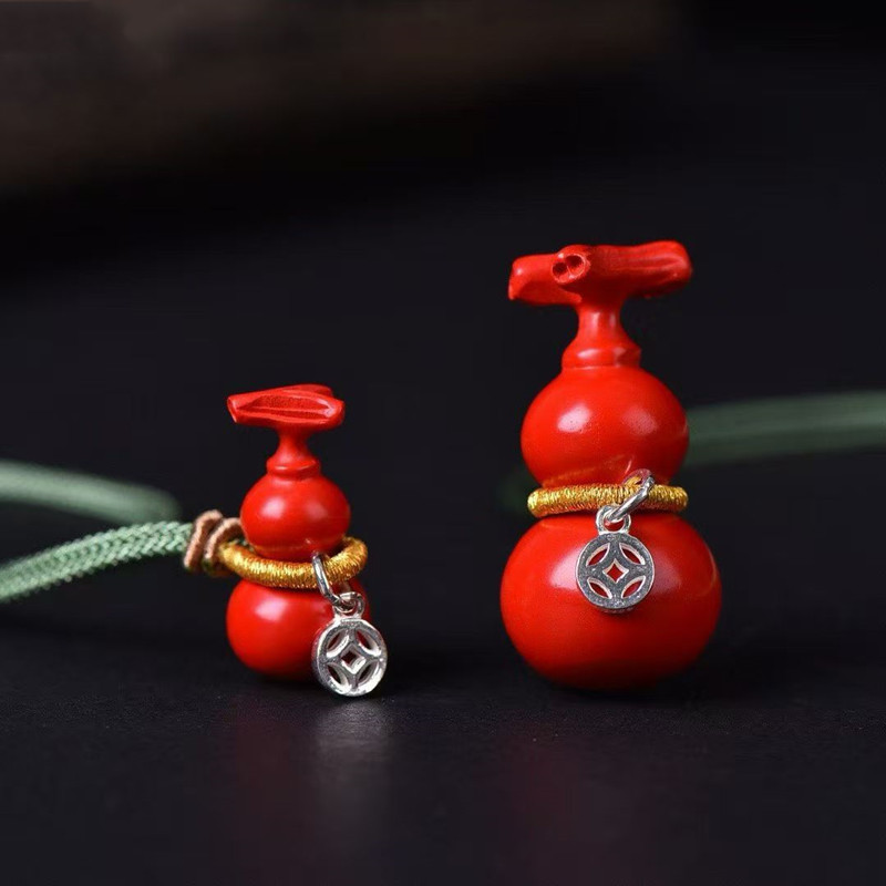 高含量朱砂龙头葫芦平安福禄吊坠